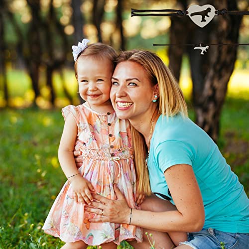 Ronglry 4/6 PCS Best Friend Necklaces Adjustable BFF Bracelets Moon Star Knot Heart Friendship Bracelets Promise Matching Bracelet Gifts for Women Girls Couple Friendship Jewelry Set4