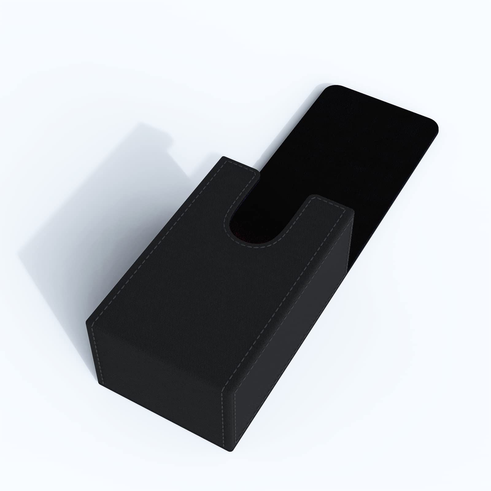 Boltquan Tarot Card Holder with Black Interior; Fold Top Tarot Card Box Case with Magnetic Lid Closure; Fits Rider Waite Tarot Card Deck; Holder Measures Standard Size 5.39 x 3.38 x 2 In (Black) - Image 4