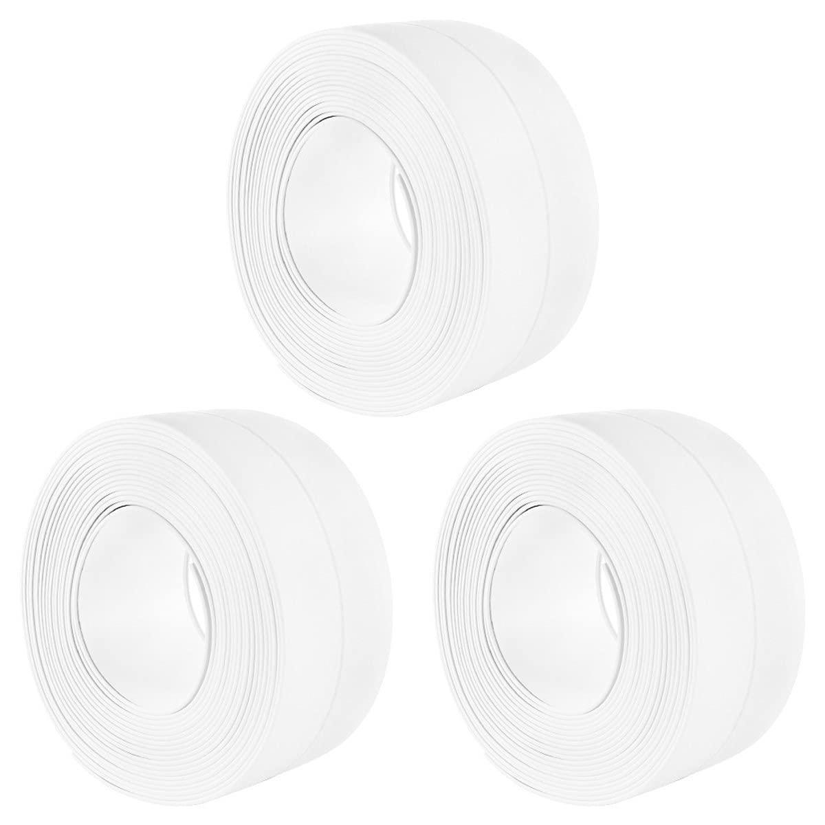 See full amazon price history chart for TOMATUS® 3 PCS PE Caulk Tape Strip,Self-Adhesive Tub Caulking Sealing Tape for Kitchen Sink Toilet Bathroom Shower and Bathtub Floor Wall Edge Protector (W x L 3.8cm x 3.2metre)(WHITE) TOMATUS® 3 PCS PE Caulk Tape Strip,Self-Adhesive Tub Caulking Sealing Tape for Kitchen Sink Toilet Bathroom Shower and Bathtub Floor Wall Edge Protector (W x L 3.8cm x 3.2metre)(WHITE) (B09G9QDZTK) Amazon Price History, Amazon Price Tracker