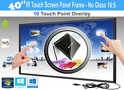 LCD/LED 10 Touch IR Overlay Touch Screen Frame Panel Interactive 40" 16:9