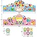 Birthday Crowns for Kids Classroom 36 Pack Eucalyptus Magnetic Hall Passes for Classrooms 6PCS Classroom Hall Pass for Student Library Office Nurse Boy Girl Teacher Lanyard School Supplies