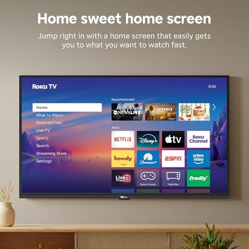 Roku Smart TV 2026 – 32-Inch Select Series, 1080p Full HD TV – Roku TV with Voice Remote – Flat Screen LED Television with Wi-Fi for Streaming Live Local News Sports & Movies, Bluetooth Headphone Mode — view 6