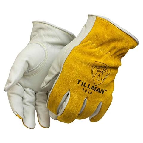 Tillman 1414 Top Grain/Split Cowhide Drivers Gloves, Medium Cover