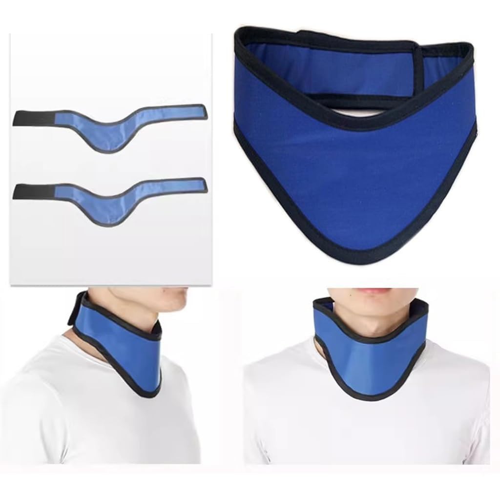 FUELIX Grembiule di Piombo Collare di Piombo Protettivo dai Raggi X, Collare di Piombo per Tiroide con Protezione per Il Collo Resistente alle Radiazioni Collare di Piombo per Il col 0.35 mmpb