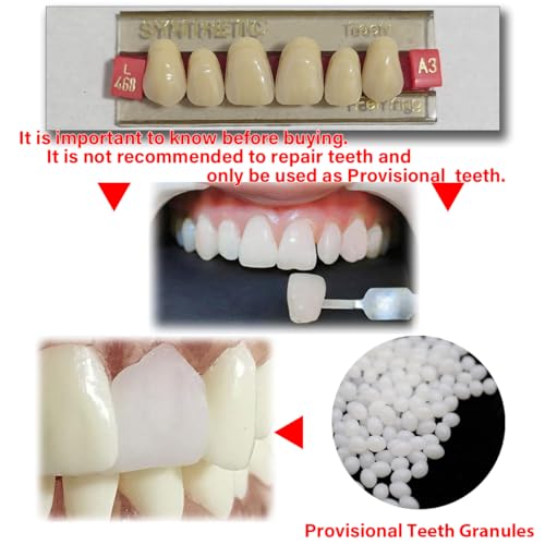 Image of A3 of Maximum Standard Size Teeth Fake Teeth, Tooth KitDIY All Teeth 3 Sets.Dental Education,Dental Teeth Teaching Model(New 1 Box)