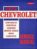 motore chevrolet matiz 1000  1973 Chevrolet Service Manual (Chevelle, Camaro, Monte Carlo, Nova, Corvette)