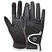 乗馬 グローブ 手袋 シンサレート防寒合皮グローブ ブラック M 乗馬用品 馬具