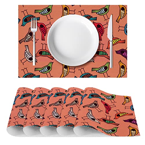 Sets de table oiseau dessinés à la main, l'excellence des finitions pour vos tables - 3