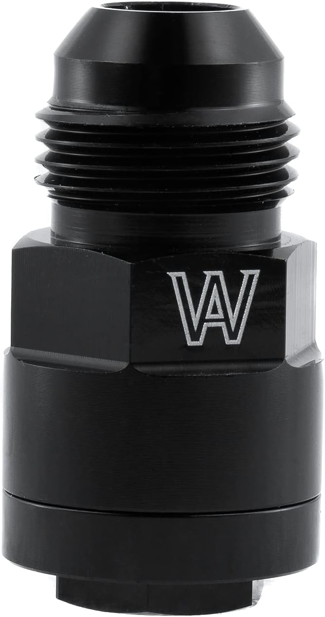 8AN Male to 5/16" GM Quick Disconnect Female Push On Fuel Adapter Fitting Aluminum Black