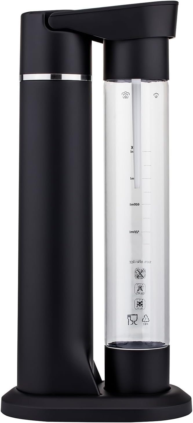 Sparkling Water Maker with BPA-Free Bottle, Soda Streaming Machine for Beverages, CO2 Cylinder Not Included