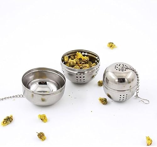 Miniatura 3 de 4 filtros de té, bolas de té de acero inoxidable, infusores de té de malla fina, coladores de bolas de té para té de hojas sueltas, especias,