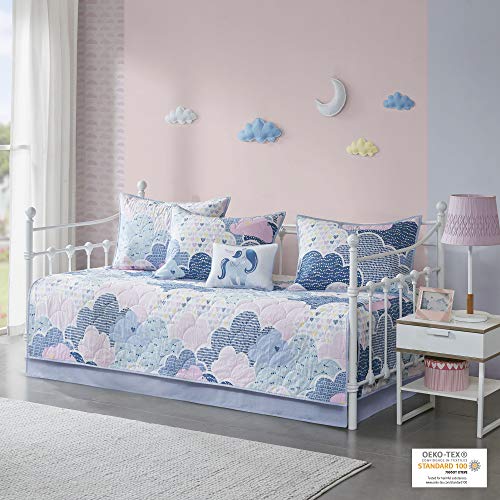 Urban Habitat Kids Cloud Daybed Cover Vibrant Fun And Playful Unicorn Print, All Season Children Bedding, Matching Bedskirt, Girls Bedroom Décor, Kids Blue, Daybed Size, #TOP1
