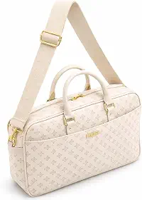 Pasta Executiva Feminina Para Notebook 39cm Bolsa de Trabalho com Alça Transversal Removível e Zíper Duplo