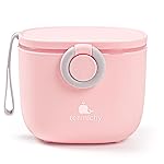 Termichy Baby Formula Dispenser, Portable Milk Powder Dispenser Container with Carry Handle and Scoop for Travel Outdoor Activities with Baby Infant, 8.8OZ, 0.55LB, 250g, 500ml (Pink)