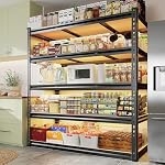 REIBII 48" W Garage Shelving 3020LBS Storage Shelves 5 Tier Industrial Shelving Adjustable Metal Storage Shelves for Garage, Basement, Warehouse, Commercial, Easy Assemble, 48" W x 72" H x 24" D - Image 5
