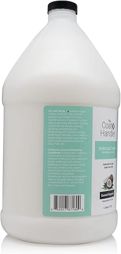 Miniatura 2 de Undercoat Control - Acondicionador para perros con fragancia de leche de coco, 1 galón, combate y reduce el desprendimiento, la eliminación de la