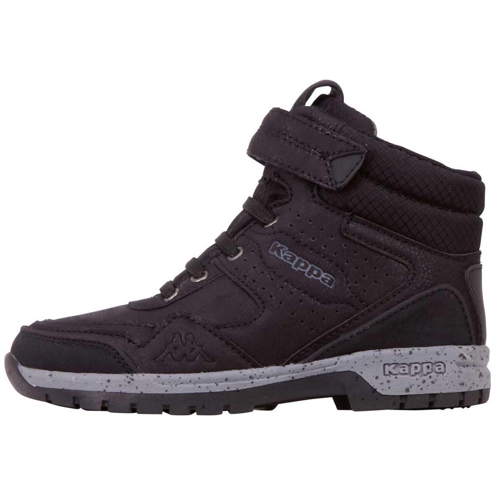Kappa 260732 Unisex Kids’ Hi-Top Trainers, (Black/Grey 1116), 11.5 UK