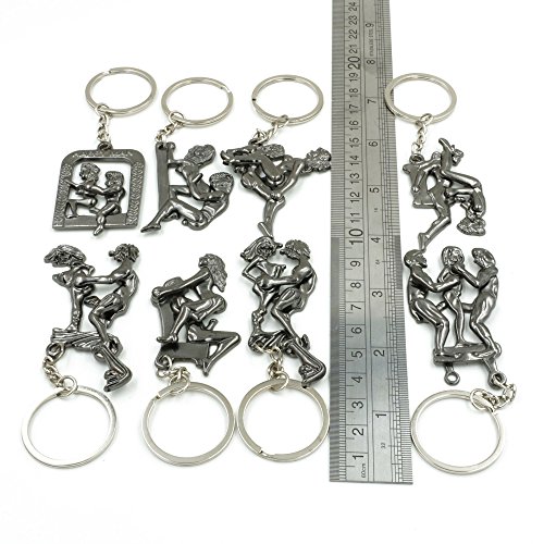 Cooplay 8 Set Novelty Naughty Moveble Erotic Sexy Adult Beauty Keychain Keyrings Men And Women Couple Nude Game Funny Make Love Lover Dirty Sex Sport Gift Collectibles Sets Of 8 #TOP2