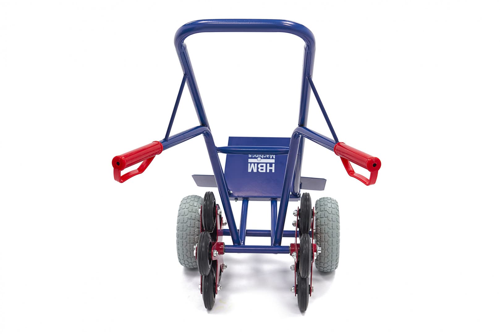 Schwerlast-Sackkarre 300 kg - Sackkarre Transportkarre Transport-Stapelkarre Große Räder, klappbar Treppensackkarre - Treppensteiger aus Stahl mit 5 Sternförmigen Rädern