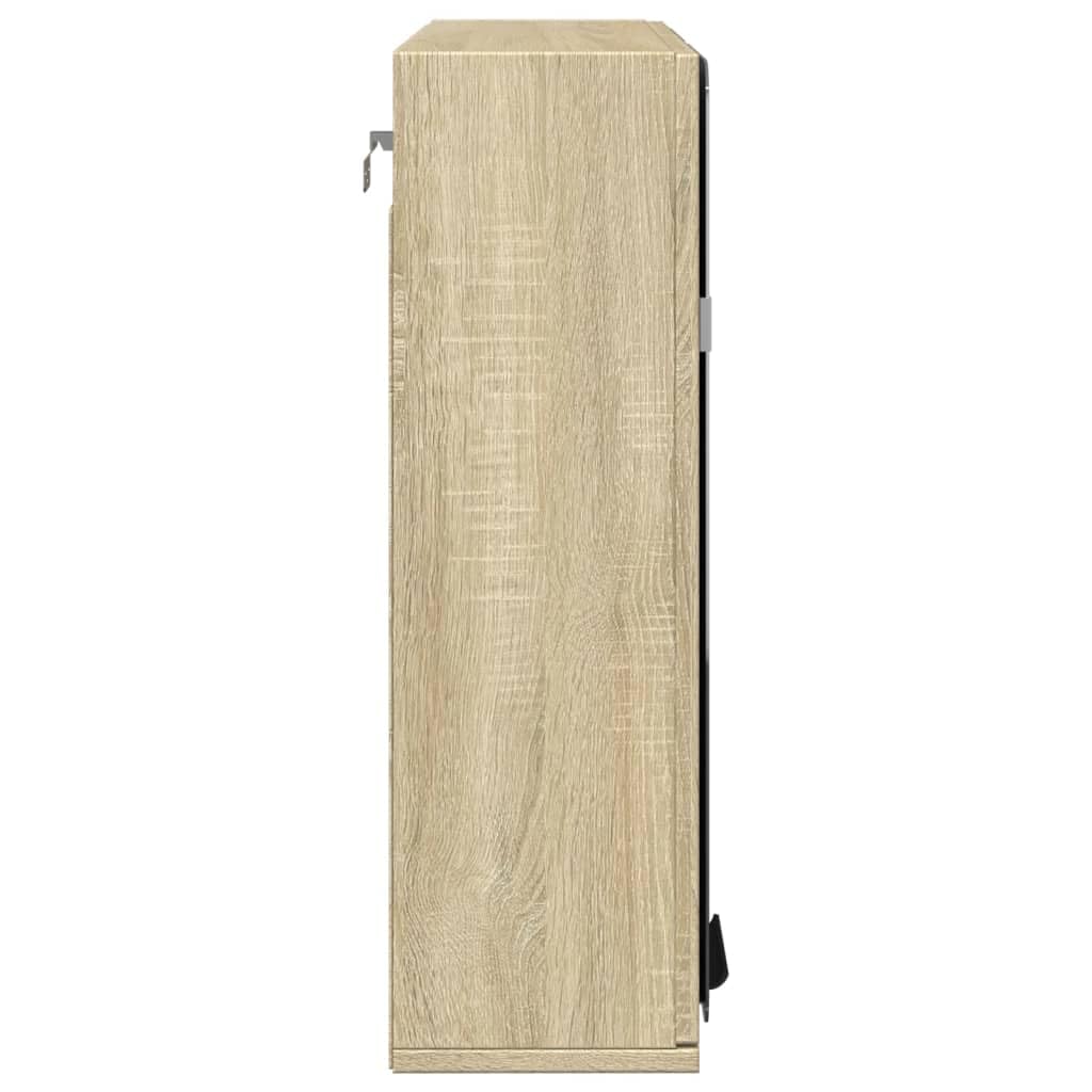 vidaXL Mueble Espejo de baño Madera Roble Sonoma 64,5x20x66,5 cm