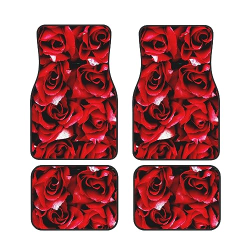 Tapis de sol de voiture caoutchouc universel Rose (6) camion et SUV