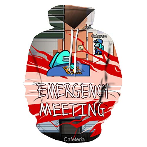 Among US Impostor Kids Hoodies Boys Girls Graphic Print Hooded Pullover Colorful Hoodie Sweatshirt with Kangaroo Pocket (Colorful,S)