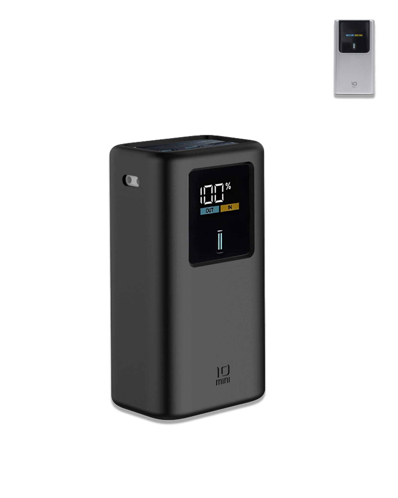 Etui do CUKTECH 10 Mini Power Bank 10000 mAh 55 W, yystao etui ochronne – przyjazne etui silikonowe – nadaje się do wielokrotnego prania, odporne na zarysowania, kapanie, czarne
