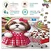 Imagen de Rompecabezas 1000 Piezas Perro Lindo 100% Cartón Reciclado Shih Tzu con Carrito de Juguete para Adultos y Adolescentes Sin Polvo Encaje Preciso Regalo Cumpleaños Calidad