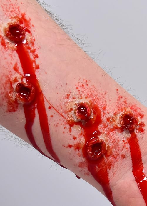Grimas Stick On Bullet Holes Wound Fake Scar Latex Prosthetic, FX Make-Up