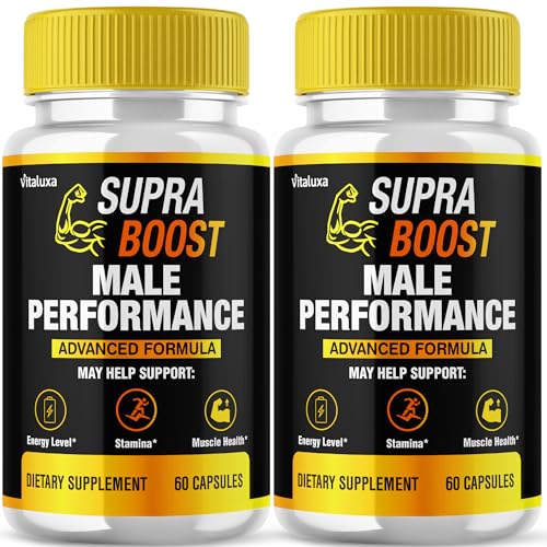 (2 Pack) Supra Boost Capsules, SupraBoost Capsulas Supplement for Men Advanced Maximum Strength Formula Pills, Supra Boots Pastillas for Overall Health & Wellness Support, Supra Bost Reviews (120ct)