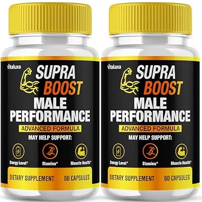 (2 Pack) Supra Boost Capsules, SupraBoost Capsulas Supplement for Men Advanced Maximum Strength Formula Pills, Supra Boots Pastillas for Overall Health & Wellness Support, Supra Bost Reviews (120ct)