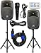 2x Ignite Pro 12" Pro Series Speaker DJ / PA System / Bluetooth Connectivity 2000W (12")