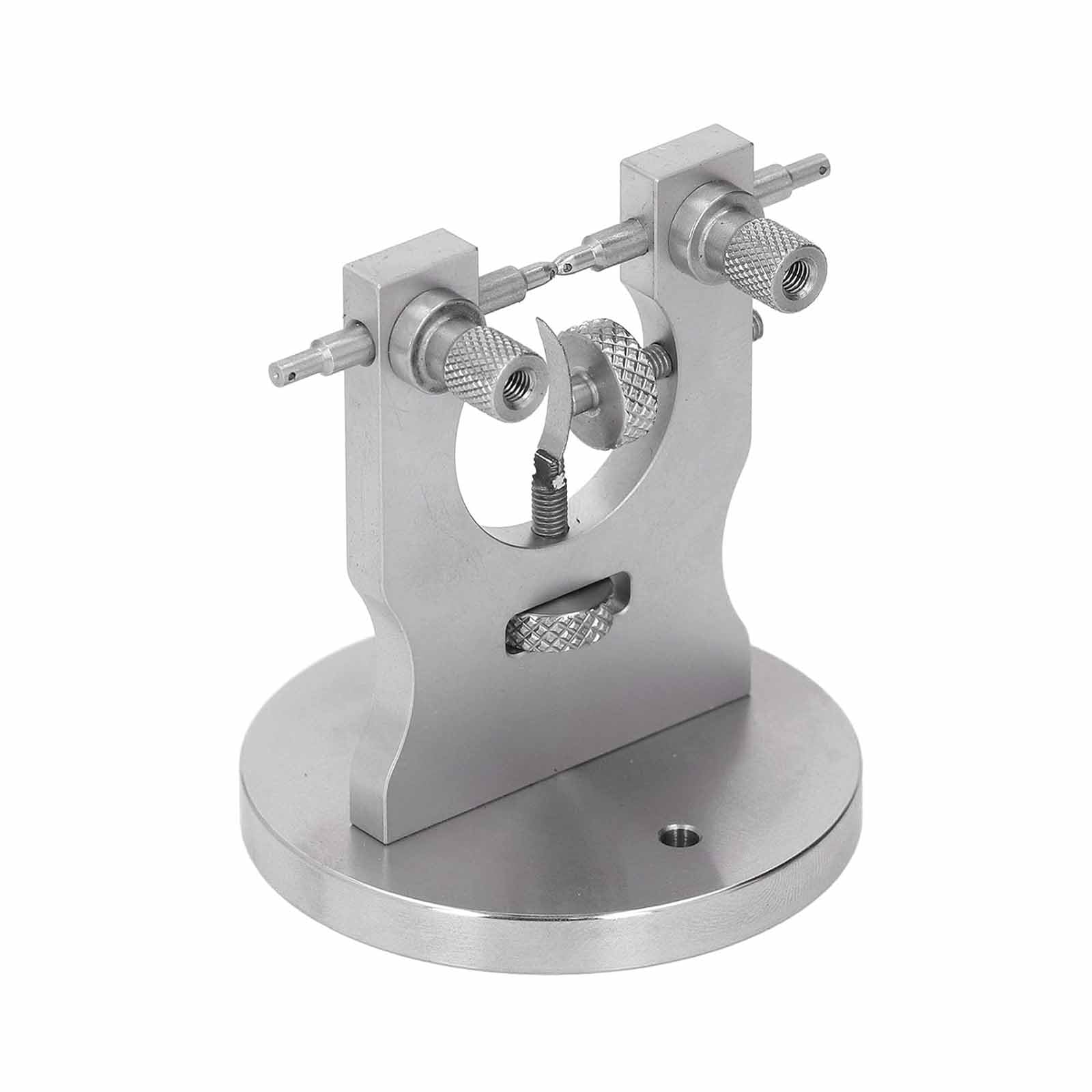 Calibrador De Volante De Reloj, Dispositivo De Fijación De Componentes De Reloj De Acero Inoxidable, Plantilla De Sujeción Ajustable Para El Movimiento Del Reloj Para El Mantenimiento Y Ajuste