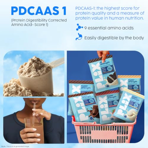 Image of PLIX THE PLANT FIX Super Strength Fermented Yeast Protein | Pack of 10 Assorted Flavour| (36gm Each)| 24g Protein /Serve