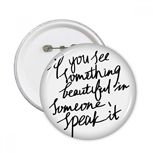 Bouton rond badge citation pour customiser vêtements et vestes XL