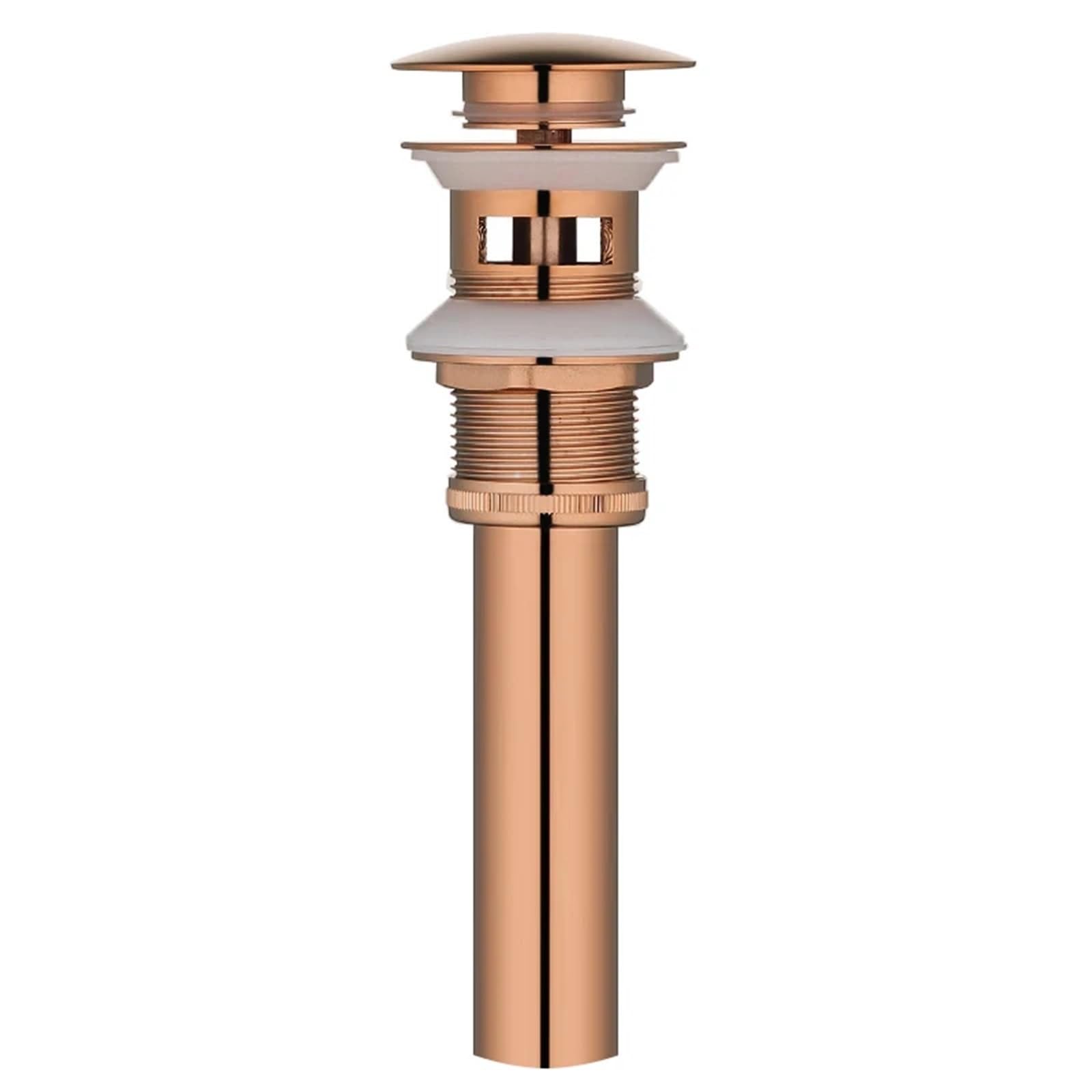 Rtbvghjik Rose Gold 2 Brushed Gold/Gold/Rose Gold/Black Brass Bathroom Basin Waste Pop Up Drain Vessel Sink Strainer Bath Accessories For Bathroom Sinks(Rose Gold 2)