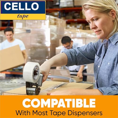 Image of D-fix Self Adhesive Transparent Cello Tape - 65Meters in Length - 48mm / 2 inch Width - 3 Roll Per Pack - BOPP Industrial Packaging Tape for E-Commerce Box Packing, Office and Home use
