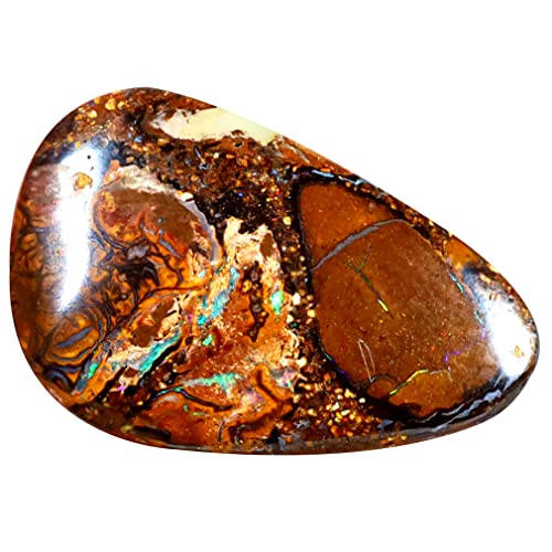 Opale Boulder d'Australie 5,47 ct poire, le cadeau idéal pour passionné