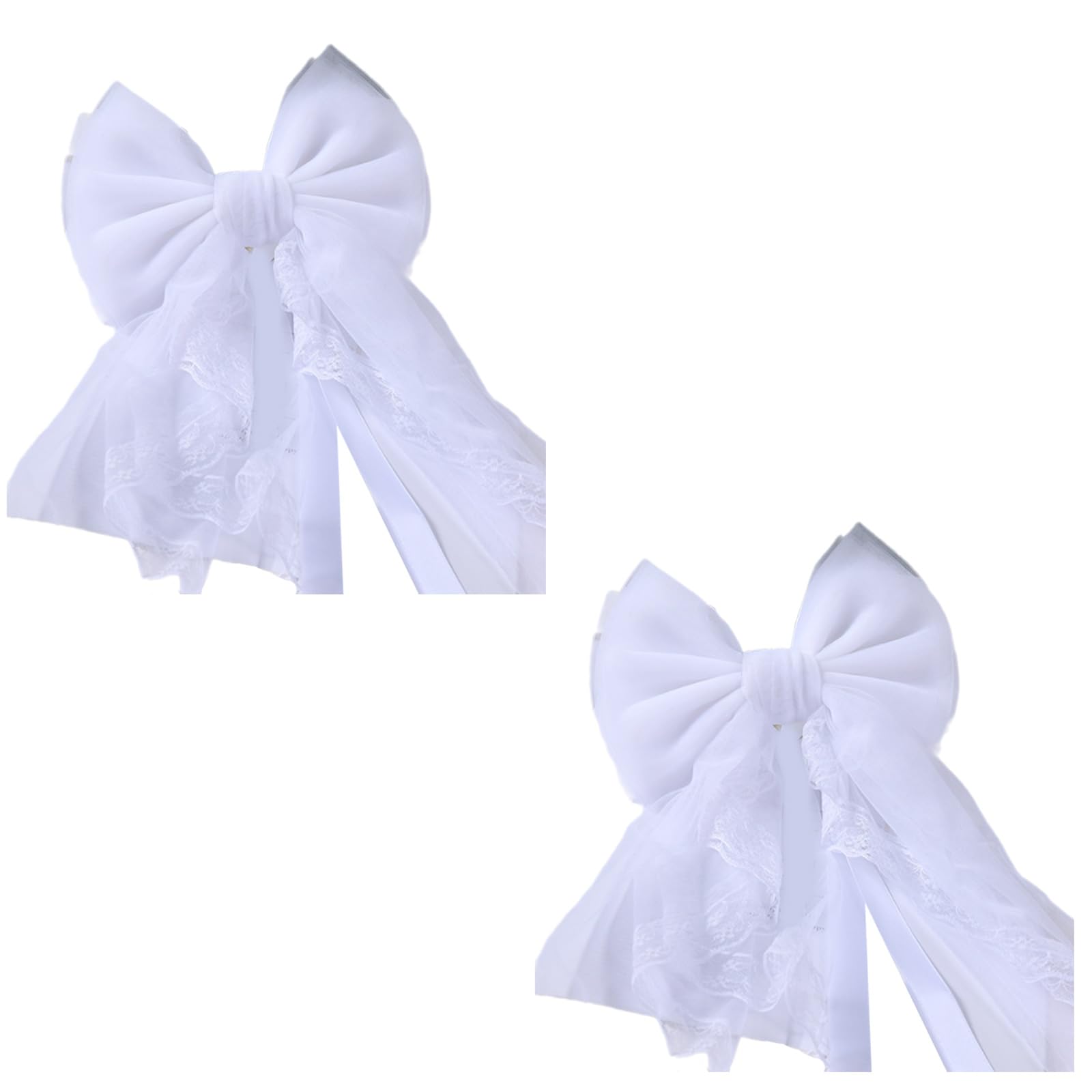 Elnwnnkc Of 2 Lace Bows Curtain Tiebacks Delicate and Sweet Color Ribbon Holders for Living Room Bedroom Curtains Bows Curtain Holdbacks