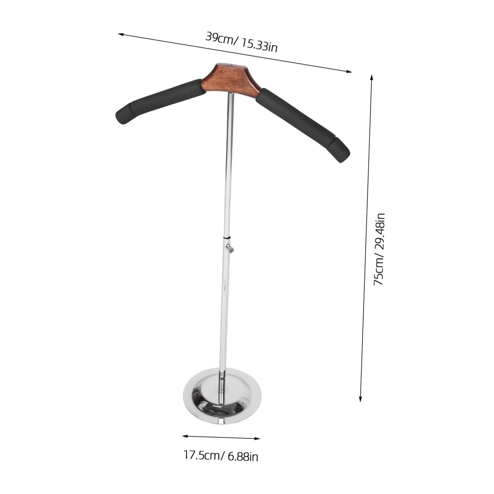 KOMBIUDA Garment Display Rack T Shape Metal Clothes Rack with Slip Hangers for Retail Stores and Boutiques Modern Aesthetic Design Enhanced Display Area for Organized Presentation