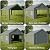 13x20ft Heavy Duty Carport, Portable Garage with 2 Doors & Roll-Up Window, Reinforced Steel Poles, Uv Resistant Waterproof Tarp, Portable Carport for Car, Truck, Boat,Motorcycle