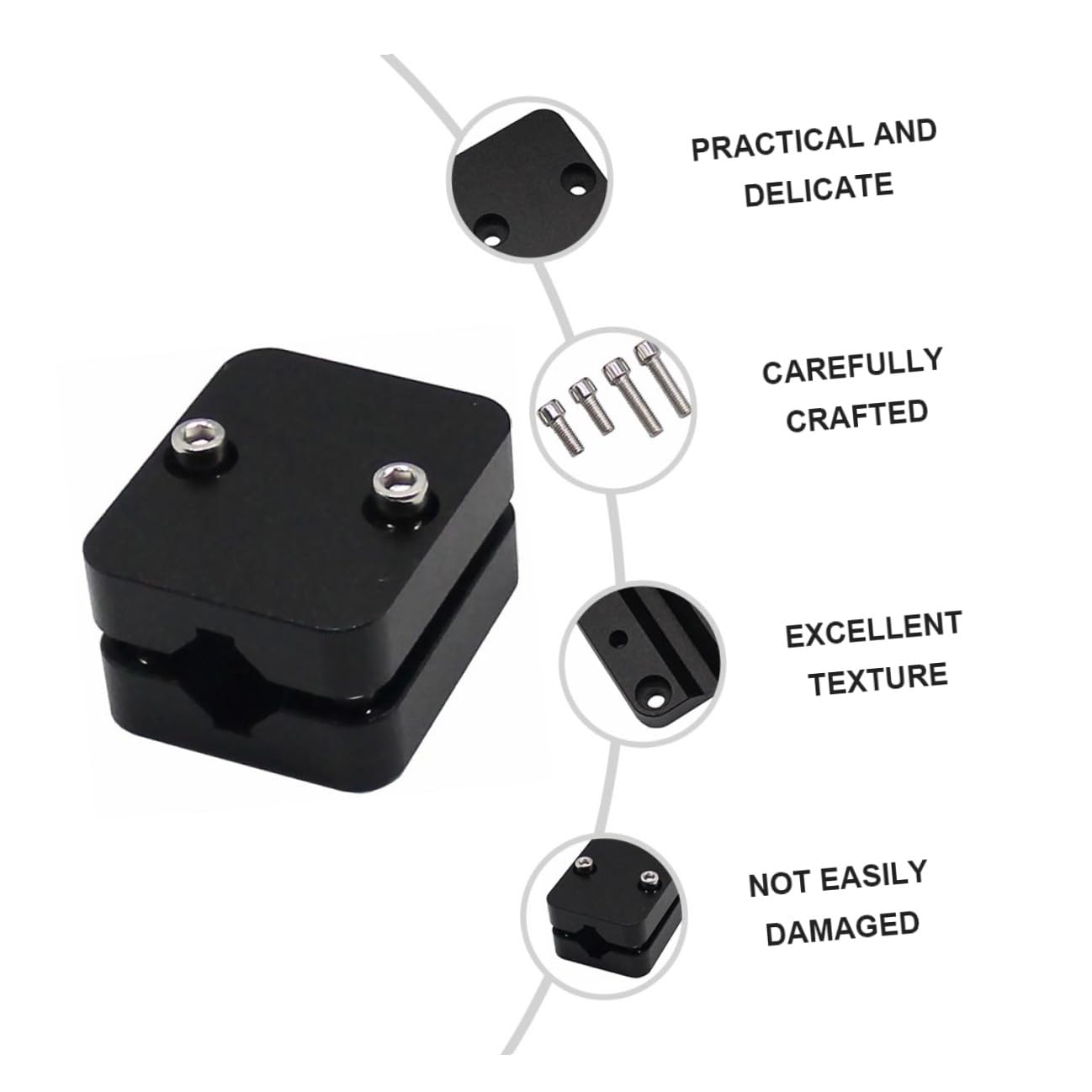 Didiseaon Soporte Móvil Moto para Navegación GPS Soporte para Teléfono Motocicleta Montaje Rápido y Estable Diseño Resistente y Elegante para Motoristas