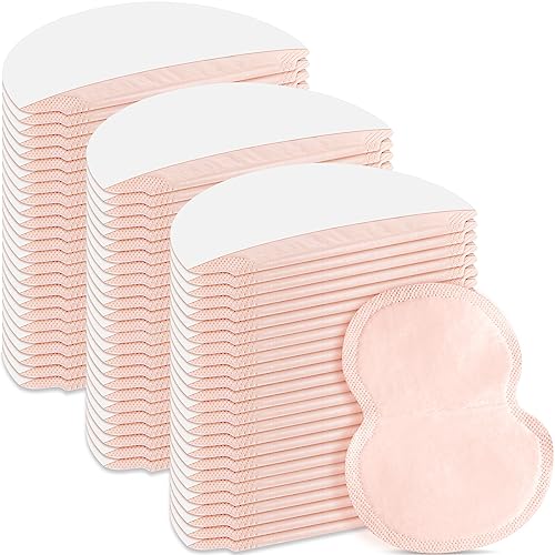 Image of Zhanmai 240 Pieces Underarm Sweat Pads for Women Men Armpit Disposable Non Visible Unflavored Sweat Pads Comfortable Adhesive Dress Shields Armpit Protection Guards(Beige)