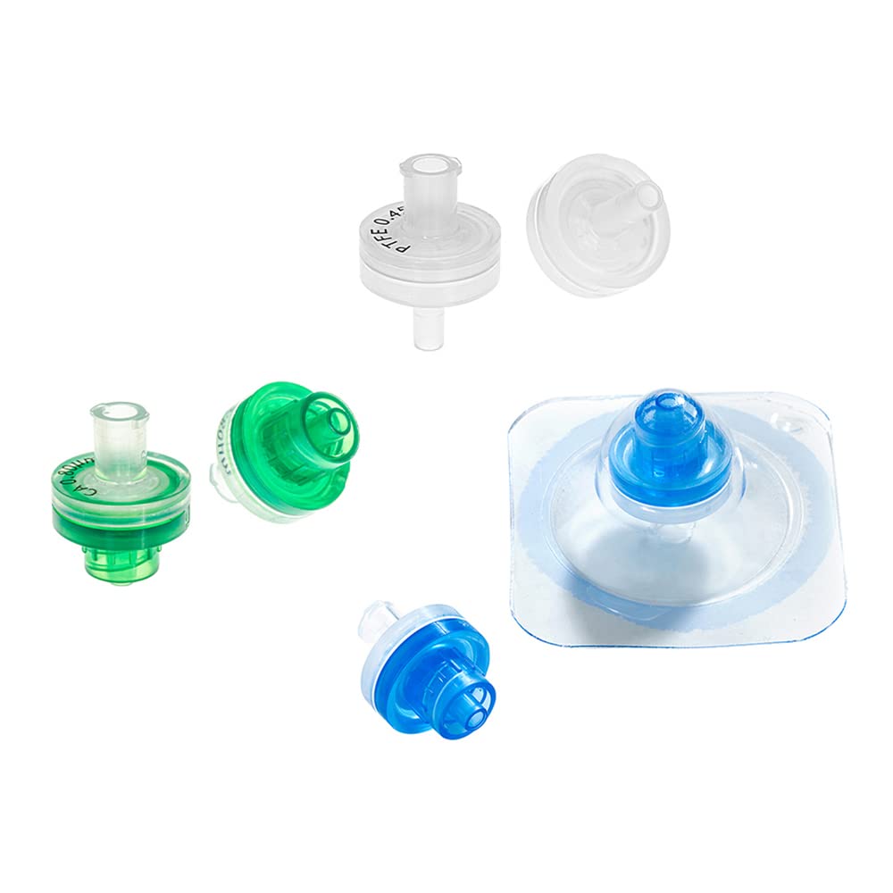 GVS FJ25BSCNC004AL01 ABLUO Syringe Filter, Acrylic Housing, 0.45 µm, Sterile, 25 mm Diameter, MCE (Pack of 50)
