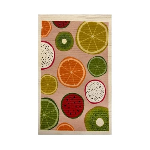 ドイツのフキン★デザインブリッツblitz「706)カットフルーツ 」A4サイズ 200×300×5mm 【BLITZ ふきん 布巾 クロス キッチン キッチンクロス ドイツ製フキン 】 窓 ガラス 結露 水切りマット