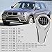 BLAKAYA Compatible with 6 Speed Plastic Chrome Texture Manual Gear Shift Knob Head Cover for BMW X1 X3 X5 F20 F30 E81 E82 E83 E85 E90 E91 E92 E93 E30 E32 E34 E36 E38 E39 E46
