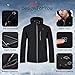PROSmart Chaqueta Calefactable para Hombre Chaqueta Impermeable con Batería De 12v (M)
