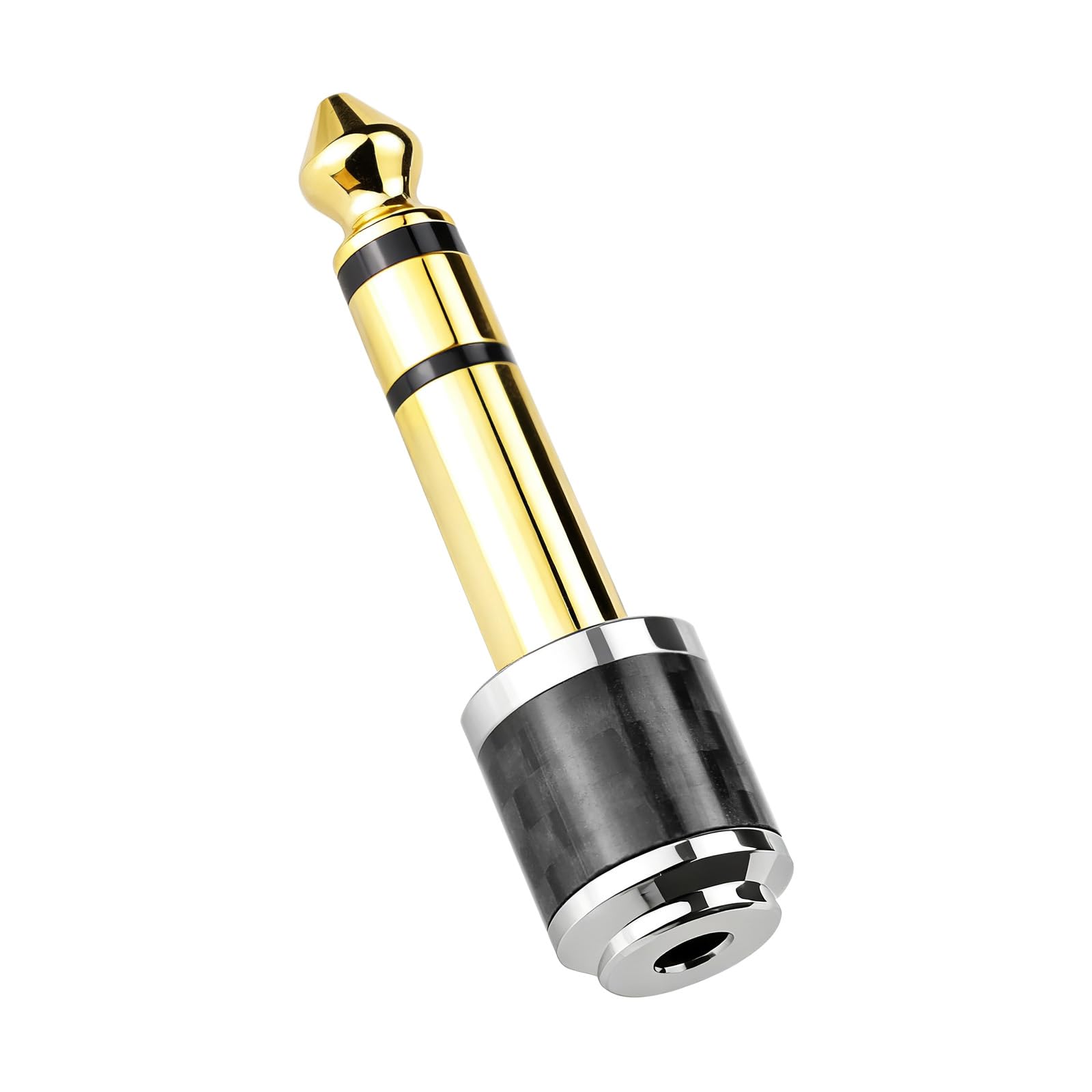 3APLUS TX63 6.35mm-3.5mm 変換アダプター オーディオ変換 プラグ イヤホンプラグジャック変換 6.35mmオス-3.5mmメス 電子ピアノ/ヘッドホン/アンプ用 1個入り
