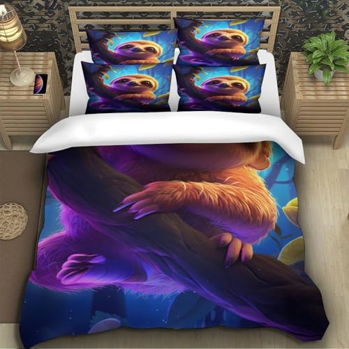 Parure de lit requin en microfibre hypoallergénique douceur 3D