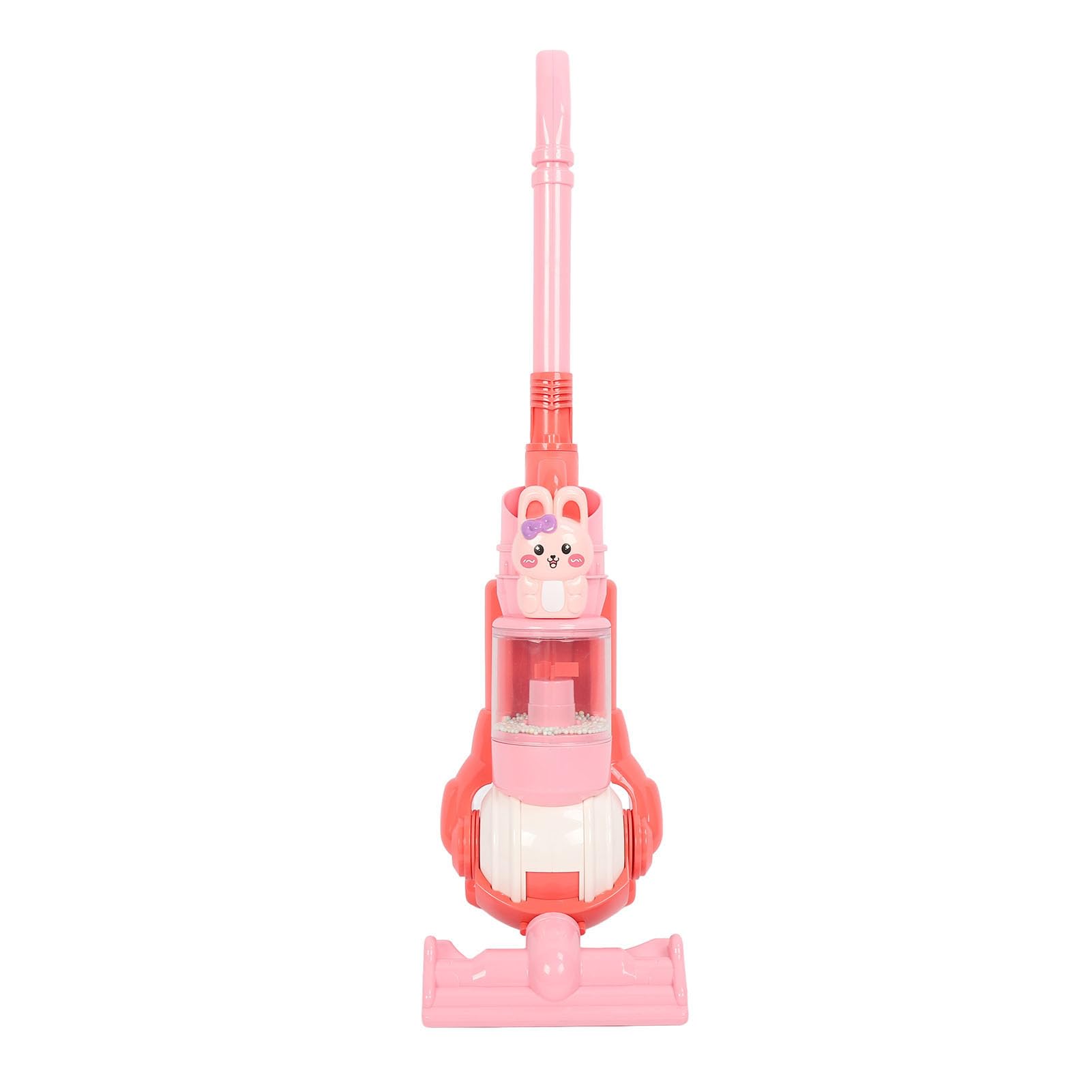 Aspirapolvere Elettrico Giocattolo per Bambini Ricarica USB Cartone Animato con Effetti Sonori per Giochi per Bambini 64 X 17,5 Cm (Coniglia)